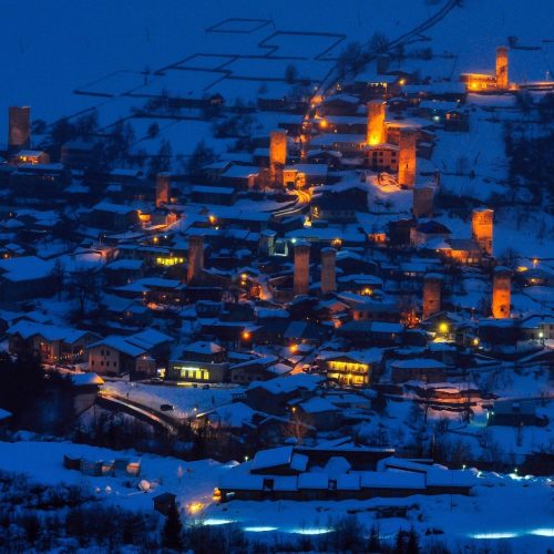 mestia-at-night